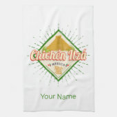 Chichen Itza Mexico Retro Mayan  Yucatan Theedoek (Verticaal)