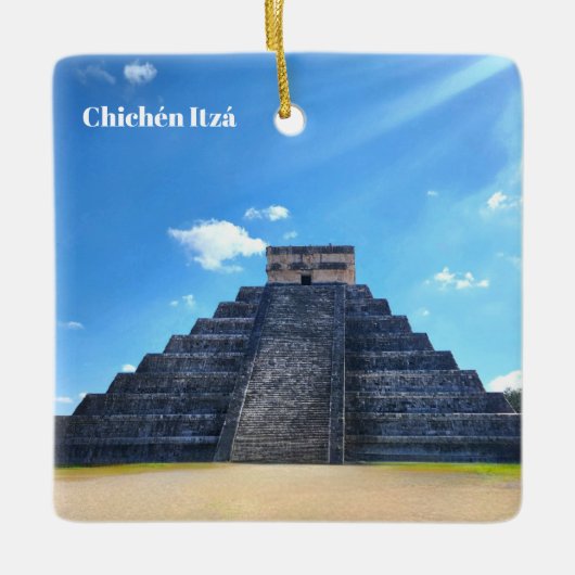 Chichén Itzá Mexico Souvenir Ornament (Voorkant)