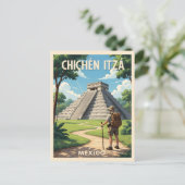 Chichén Itzá Mexico – Tempel van Kukulcán Briefkaart (Staand voorkant)