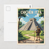 Chichén Itzá Mexico – Tempel van Kukulcán Briefkaart (Voorkant / Achterkant)