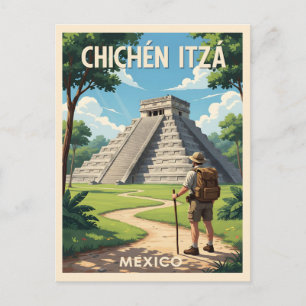 Chichén Itzá Mexico – Tempel van Kukulcán Briefkaart