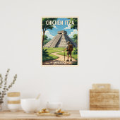 Chichén Itzá Mexico – Tempel van Kukulcán Poster (Keuken)
