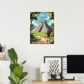 Chichén Itzá Mexico – Tempel van Kukulcán Poster (Thuiskantoor)