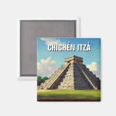 Chichen Itza Mexico Travel Beach Magneet (Voorkant / Achterkant)