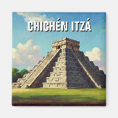 Chichen Itza Mexico Travel Beach Magneet (Voorkant)