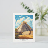 Chichen Itza Mexico Travel Briefkaart (Staand voorkant)