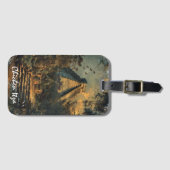 Chichen Itza Mexico Vintage Travel ArtWork Bagagelabel (Voorkant (horizontaal))