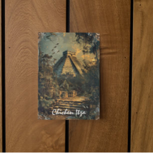Chichen Itza Mexico Vintage Travel ArtWork Briefkaart