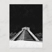 Chichen Itza piramide en nacht Briefkaart (Voorkant)