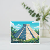 Chichen Itza Piste Mexico Briefkaart (Staand voorkant)