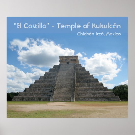 Chichén Itzá Pyramid Poster (Voorkant)
