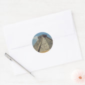 Chichen Itza Ronde Sticker (Envelop)