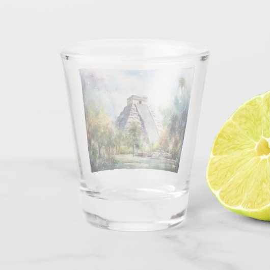 Chichen Itza Shot Glas (Achterkant)