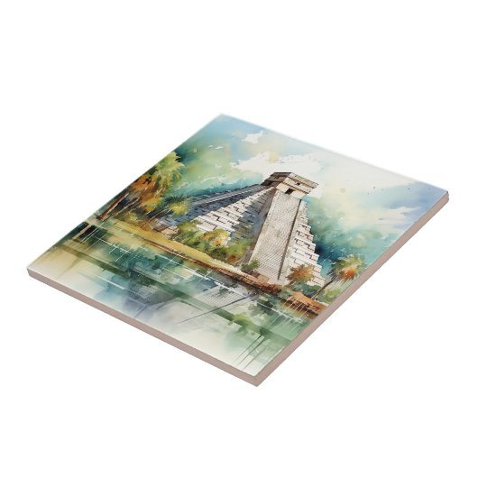 Chichen Itza Tegeltje (Zijkant)