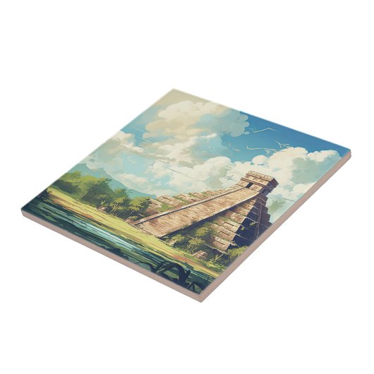 Chichen Itza Tegeltje (Zijkant)