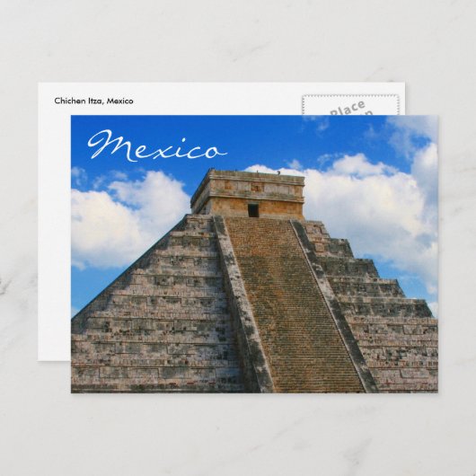 chichen itza tempel briefkaart (Voorkant / Achterkant)