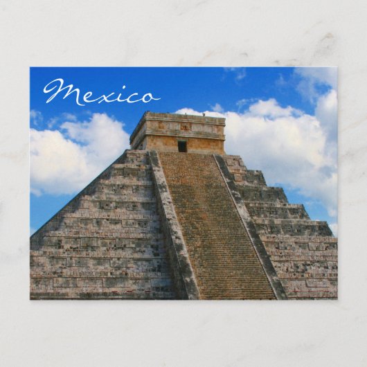 chichen itza tempel briefkaart (Voorkant)