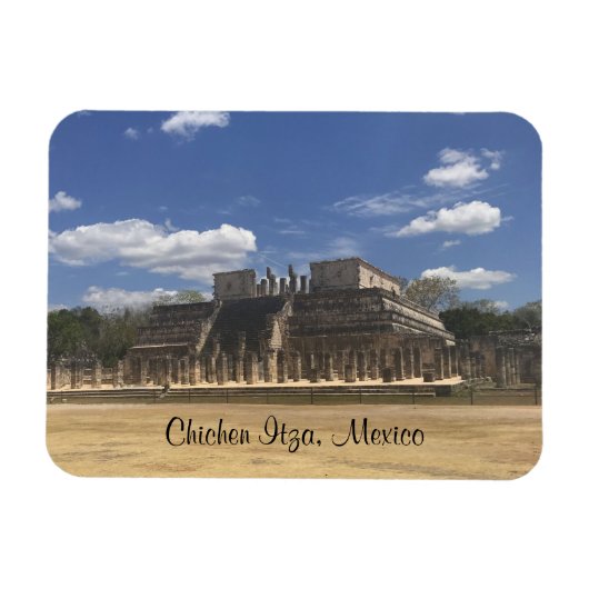 Chichen Itza tempel van de arriors #3 Magnet Magneet (Horizontaal)
