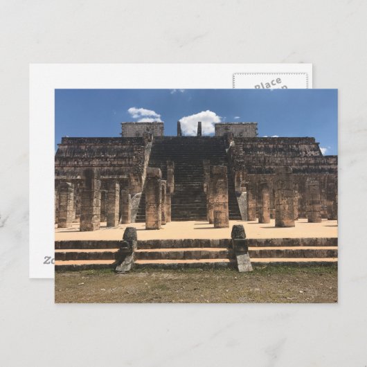 Chichen Itza Tempel van de Warriors #2 Briefkaart (Voorkant / Achterkant)