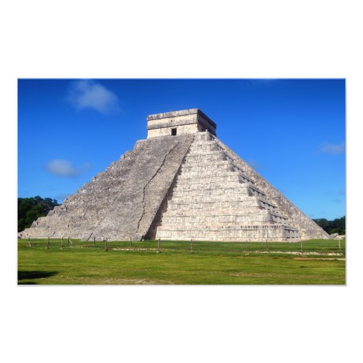 Chichen Itza, Tempelkrijgers Foto Afdruk (Voorkant)