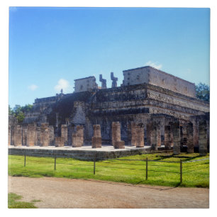 Chichen Itza. Tempelkrijgers Tegeltje