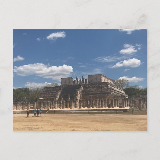 Chichen Itza Temple van het Briefkaart van de Warr (Voorkant)