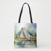 Chichen Itza, uitgerekt Tote Bag (Voorkant)