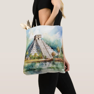 Chichen Itza, uitgerekt Tote Bag