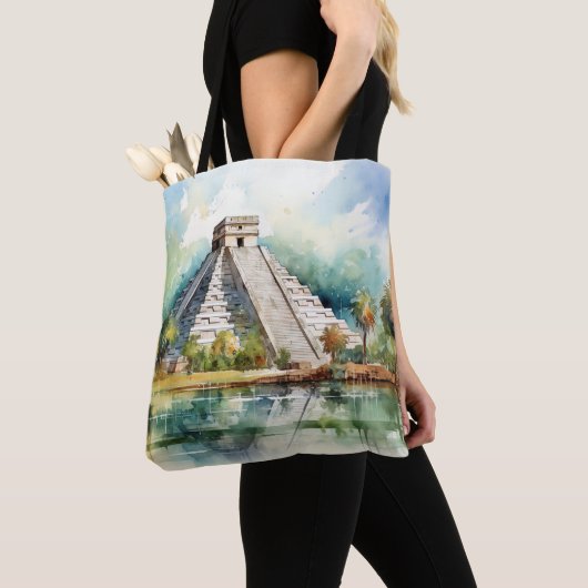 Chichen Itza, uitgerekt Tote Bag (Dichtbij)