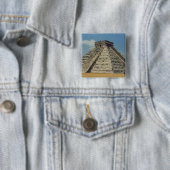 Chichen Itza Vierkante Button 5,1 Cm (In situ)