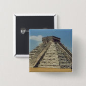 Chichen Itza Vierkante Button 5,1 Cm (Voorkant /achterkant)