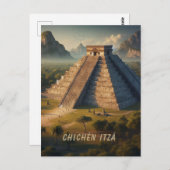 Chichén Itzá Yucatá Mexico Landschapsreizen Briefkaart (Voorkant / Achterkant)