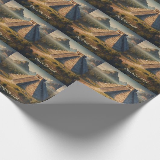 Chichén Itzá Yucatá Mexico Landschapsreizen Cadeaupapier (Hoek)