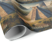 Chichén Itzá Yucatá Mexico Landschapsreizen Cadeaupapier (Rol Hoek)