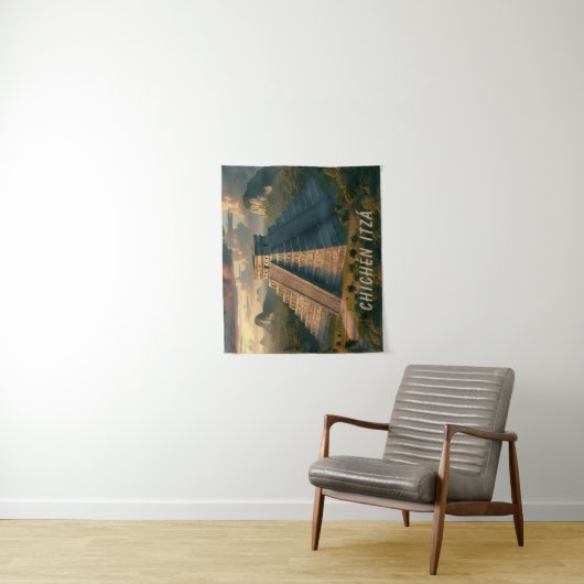 Chichén Itzá Yucatá Mexico Landschapsreizen Wandkleed (In situ)