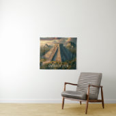 Chichén Itzá Yucatá Mexico Landschapsreizen Wandkleed (In Situ (horizontaal))