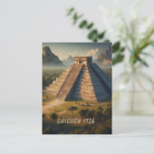 Chichén Itzá Yucatán Mexico Landschap Reis Briefkaart (Staand voorkant)