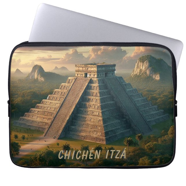Chichén Itzá Yucatán Mexico Landschap Reizen Laptop Sleeve (Voorkant)