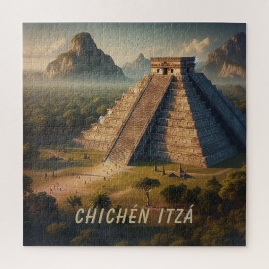 Chichén Itzá Yucatán Mexico Landschap Reizen Legpuzzel (Verticaal)