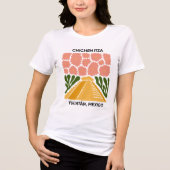 Chichen Itza Yucatan Mexico reizen bloemsierkunst Tri-Blend Shirt (Voorkant)