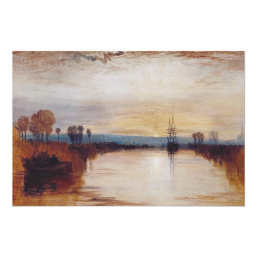 Chichester Canal door Joseph William Turner Perfect Poster (Voorkant)