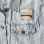 Chichester Canal van Joseph William Turner Vierkante Button 5,1 Cm (In situ)