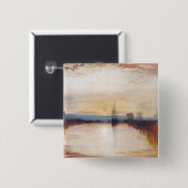 Chichester Canal van Joseph William Turner Vierkante Button 5,1 Cm (Voorkant /achterkant)