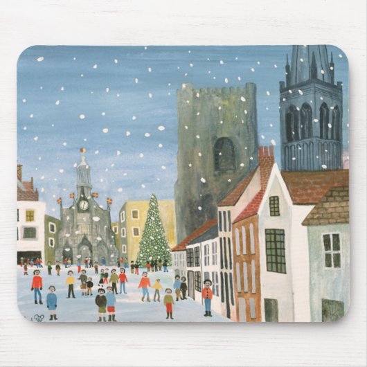 Chichester Cathedral A Snow Scene Muismat (Voorkant)