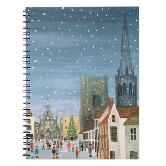 Chichester Cathedral A Snow Scene Notitieboek (Voorkant)