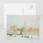 Chichester Cathedral en Visiting Choir Briefkaart (Voorkant / Achterkant)