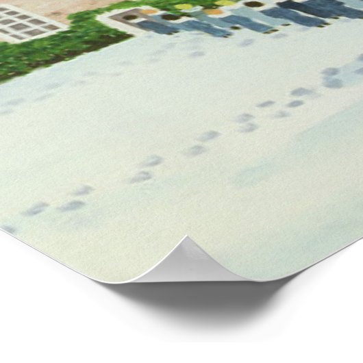 Chichester Cathedral en Visiting Choir Poster (Hoek)