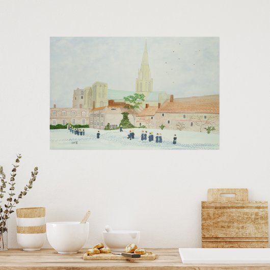 Chichester Cathedral en Visiting Choir Poster (Keuken)
