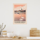 Chichester Harbour AONB Reisposter Poster (Keuken)