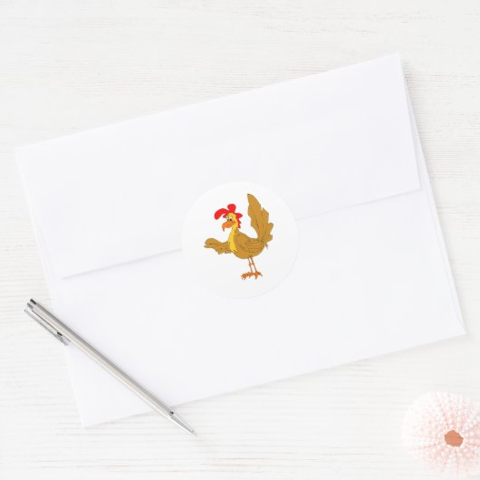 ChiChi Chicken Ronde Sticker (Envelop)